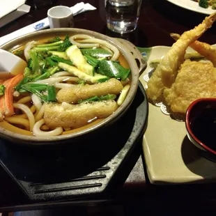 Tempura udon. Nice that the tempura wasn&apos;t soaking in the broth, but pretty unremarkable otherwise.