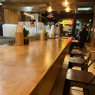 interior, sushi and sashimi
