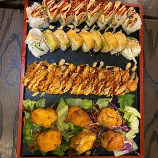 food, sushi and sashimi