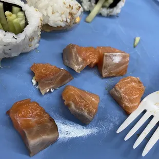 food, sushi and sashimi
