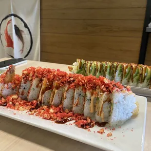 sashimi, sushi, sushi and sashimi, food