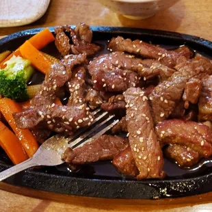 Beef teriyaki (dinner plate)