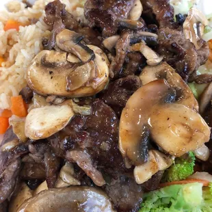 Beef teriyaki w/ fried rice