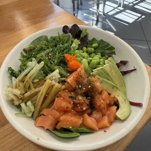 Salmon poke bowl