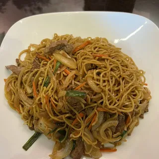 Stir fried beef ramen