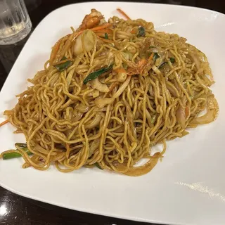 Stir fried shrimp ramen