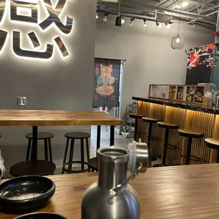 limited but nice seating area