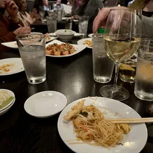 Pad Thai, Chardonnay, Roman roll, Caesar Roll, Cowboy roll, Sensei Roll