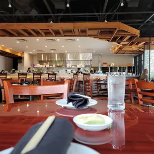 the interior of a restaurant