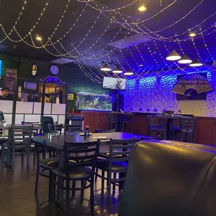 Inside view and Fish tank