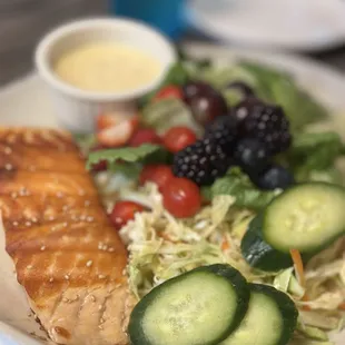 Salmon Teriyaki Salad