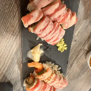 sushi and sashimi, food