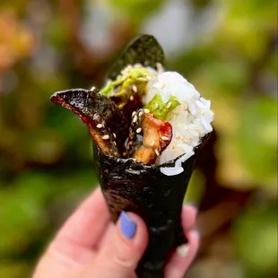 Unagi &amp; Avocado Hand Roll | $8