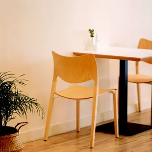 Clean tables and seats