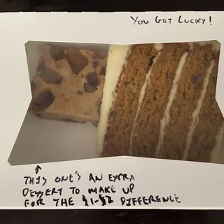 Walnut Carrot Cake Slice