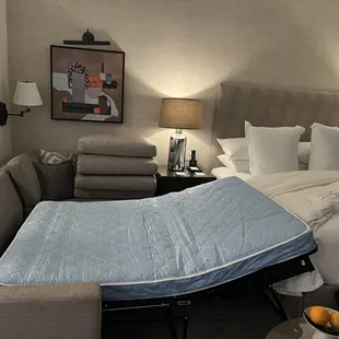 The pull out sofa bed! Can't even be used!!!