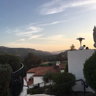 Sunset over the suites