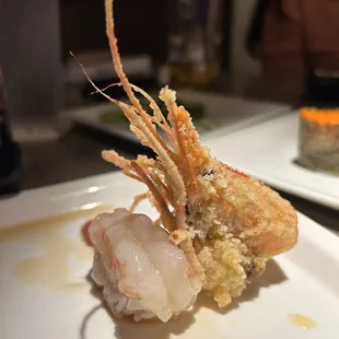 Sweet raw shrimp (amaebi)