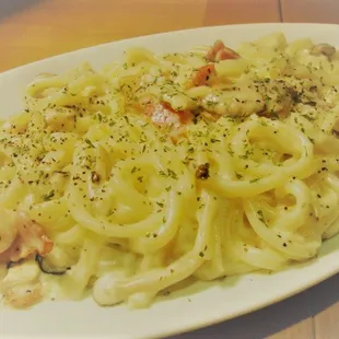 Udon Carbonara