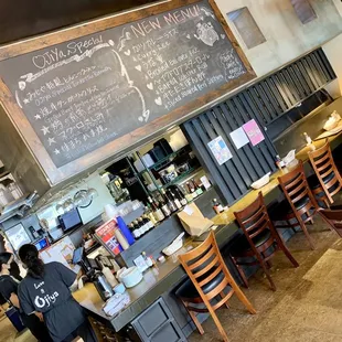 Counter Seating w/Special &amp; New Menus (October 2023)