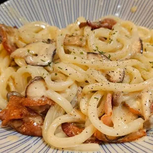 Udon carbonara ($14.80)