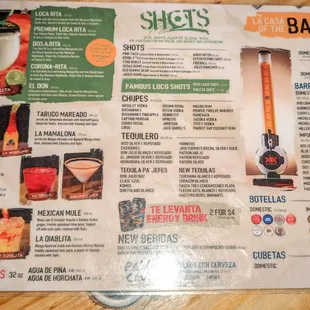 Menu Page 2 of 2.