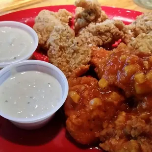 Garlic Parmesan and Pineapple Habenero Wings