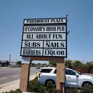 New sign for the shopping center