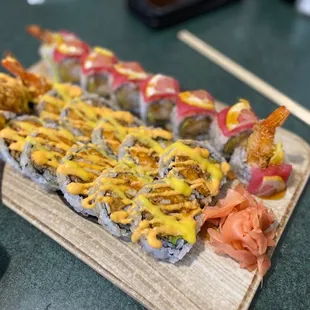 OK Special Roll (front), American Dream Roll (back)