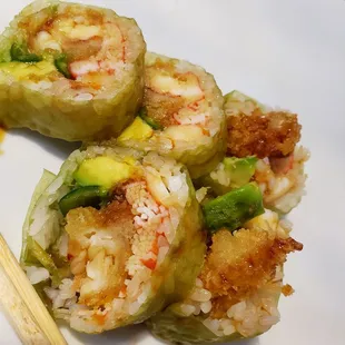 Money roll with Jalapeno infused  seaweed