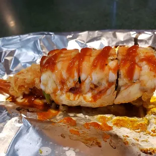 This was the roll he toasted in front of us, just the right amount of spicy. So good!