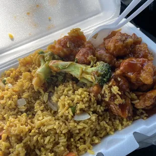 General Tso lunch special