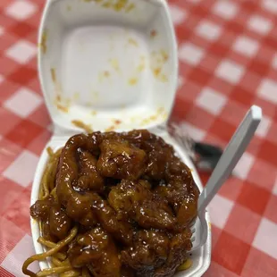 Chow Mein &amp; Orange Chicken