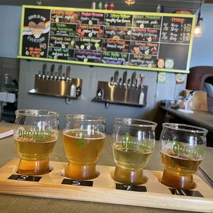 Cider flight.