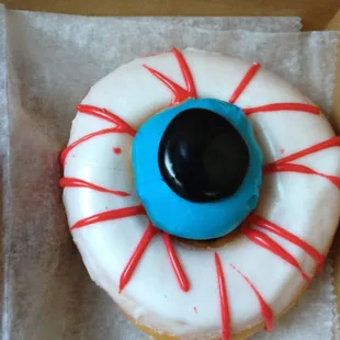 Creepy eyeball doughnut