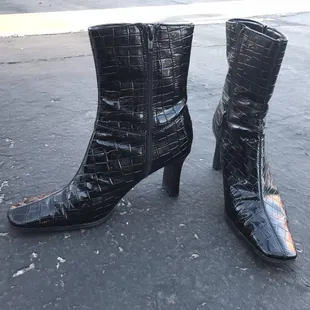 faux snake skin heels that were only $3!