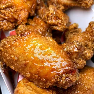 a plate of fried chicken