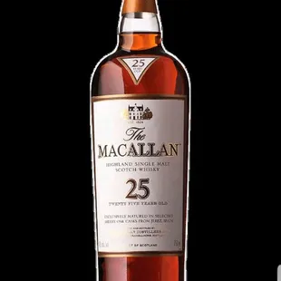 Macallan 25yrs also available