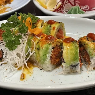 911 Roll has the perfect level of spicy