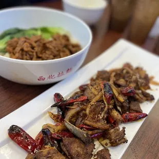 a plate of food on a table