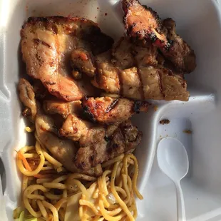 Bulgogi and lo mein