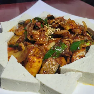 Tofu KimchiKimchi with sliced tofu