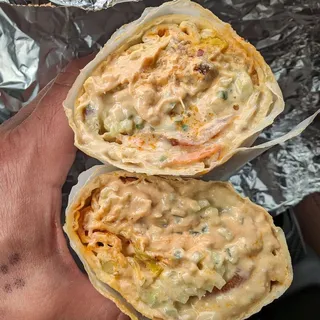 Curry Kabocha Falafel Wrap (VEGAN)