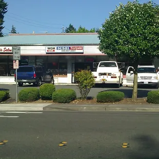 sushi and sashimi, outside