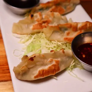 Gyoza with Chili Oil @tiffhuangry