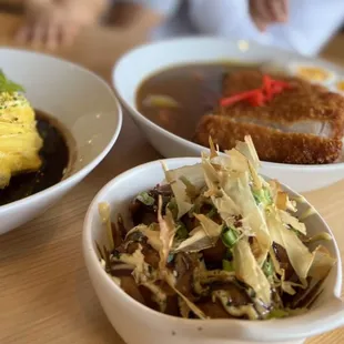 Omurice, Katsu Curry, Takoyaki