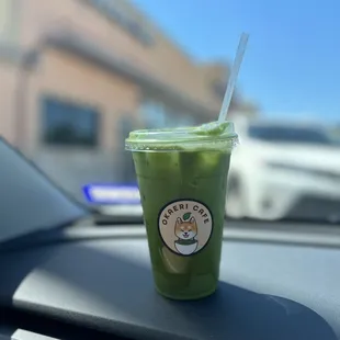 Pandas matcha latte. So delicious!!