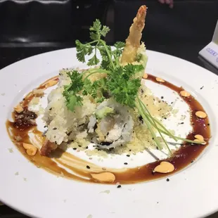Sweet shrimp tempura roll