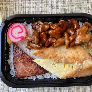 Mix Bento mini(Mahi Mahi &amp; Chiken Teriyaki)