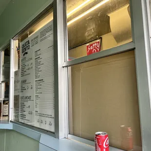 Outside , order window